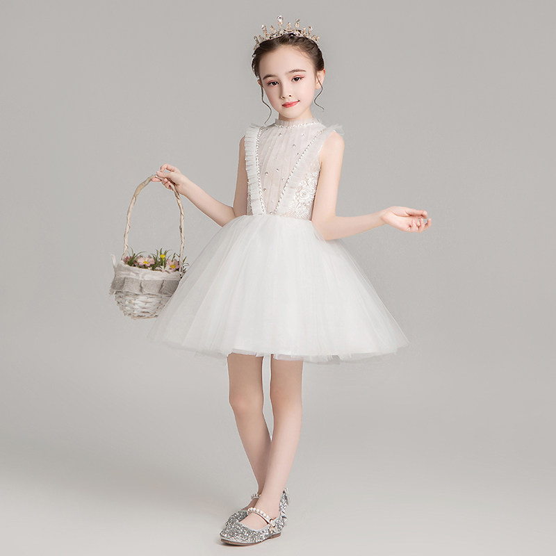 儿童公主裙女童结婚蓬蓬纱小孩花童晚礼服高端洋气白色钢琴演出服,童装/婴儿装/亲子装,儿童礼服,淘宝优惠券,粉丝福利购,淘宝优惠卷
