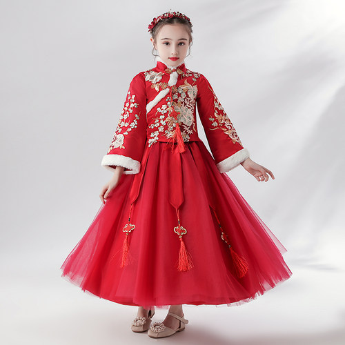 女童汉服唐装中国风旗