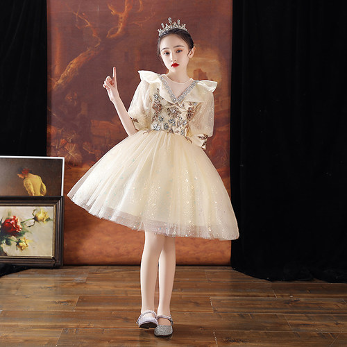 歌宴尔晚礼服女童纱裙公主蓬蓬
