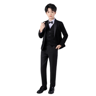 儿童小西服套装男童西装花童礼服韩版中大童男孩外套钢琴演出服夏