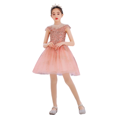 歌宴尔晚礼服女童棉质内衬公主裙