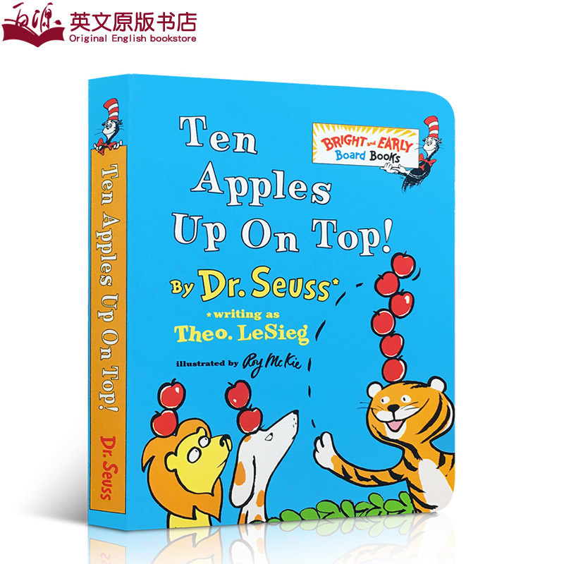 Ó¢ÎÄȾ±¾ Ten Apples Up on Top! Ö½°åÊé Dr. Seuss ËÕ˹²©Ê¿¾µä¶ùͯÊýÊý×ÖÆôÃÉÊÖÕÆÍ¼»Ê飨Bright and Early Board£©Ôç½Ì