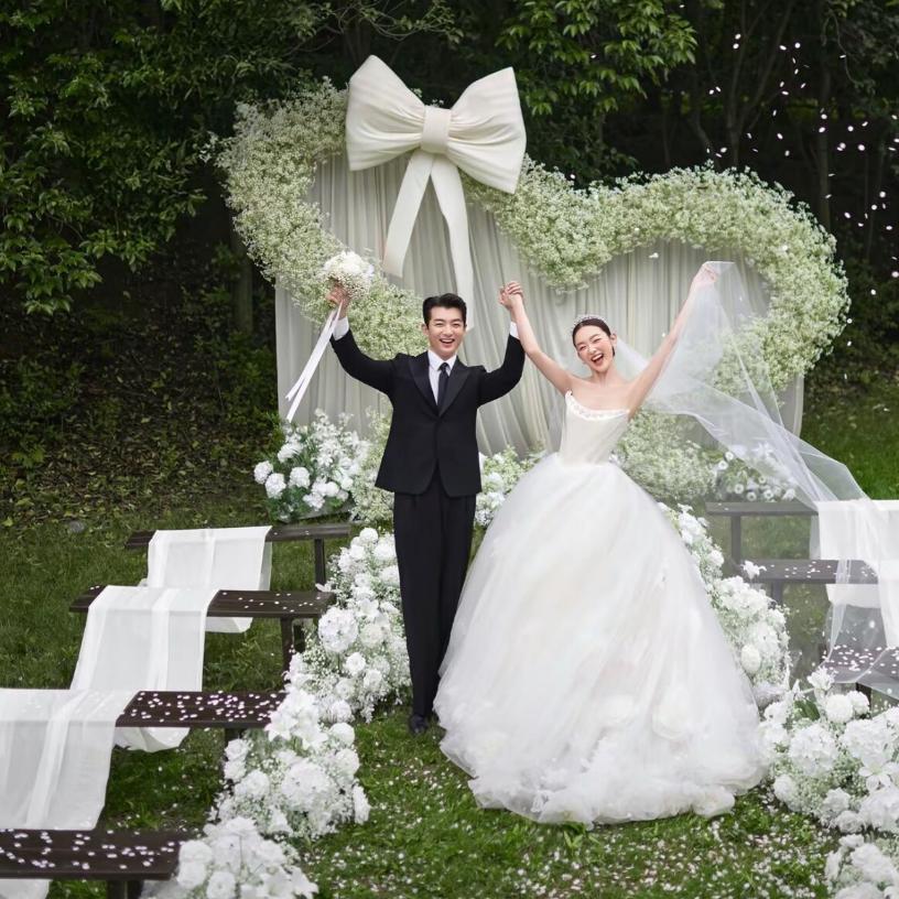 婚庆铁艺双层倾斜爱心支撑架婚礼主背景道具花艺心形求婚背景架子