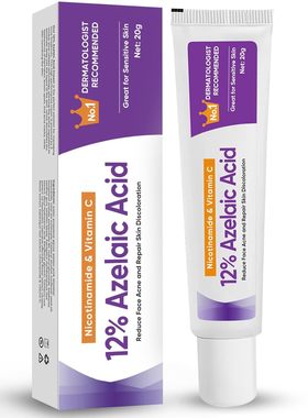 FDA认证Azelaic Acid 12% Facial Cream壬二酸霜精华液舒缓肌肤