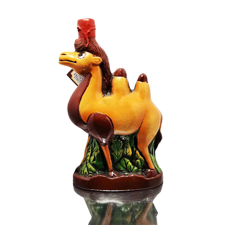 格鲁吉亚原瓶原装进口彩陶骆驼造型半甜葡萄酒手工艺陶瓶摆件750