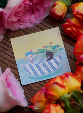 |Yuusei| 原创饼干学生纸船 手帐素材 手帐便签本