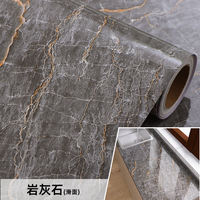 Stone-patterned sticker wallpaper, self-adhesive wallpaper background, grey simulation three-dimensional wall stickers, waterproof marble countertop, rock plate stickers thumbnail 6