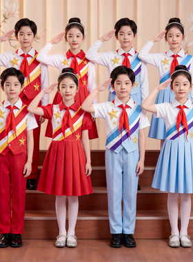 儿童六一演出服中小学生大合唱表演服男女童诗歌朗诵红色爱国主题