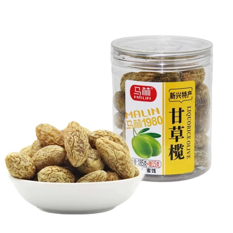 马林甘草榄罐装瓶装甘草橄榄零食凉果云浮新兴特产