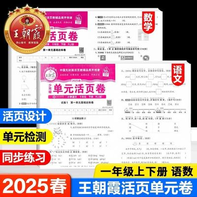 2025新版王朝霞单元活页卷一年级下册上册人教版语文数学北师大苏教版期中期末单元检测试卷测试卷活页默写计算期末检测单元检测卷