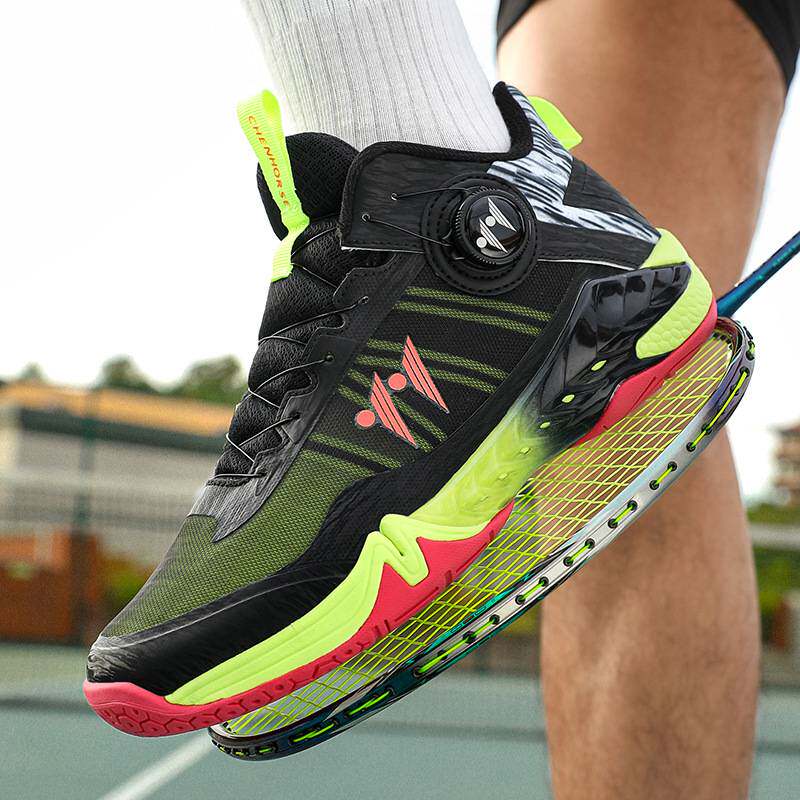 专业级羽毛球鞋男款宽楦水泥地耐磨回弹比赛室外训练羽毛球