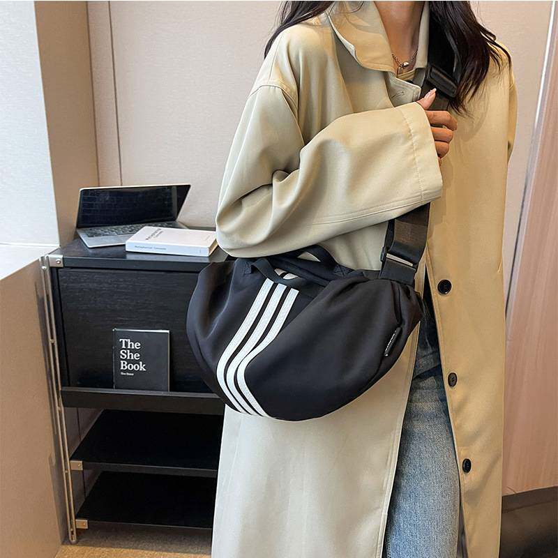 大容量包包女新款时尚尼龙布包夏天休闲短途旅行单肩斜挎饺子