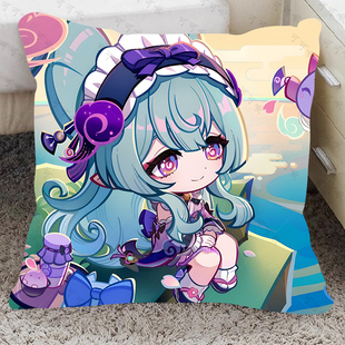 梦见月瑞希周边抱枕原神动漫游戏少女玩偶卧室沙发靠枕头生日礼物