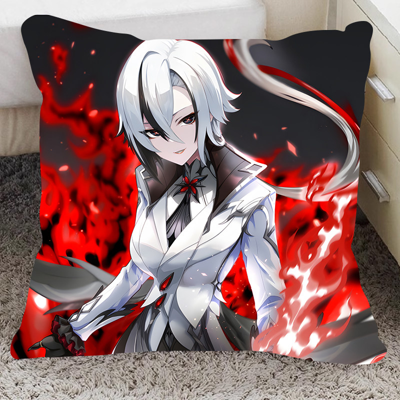 原神仆人阿蕾奇诺周边抱枕双面可爱动漫二次元玩偶等身靠枕头定制