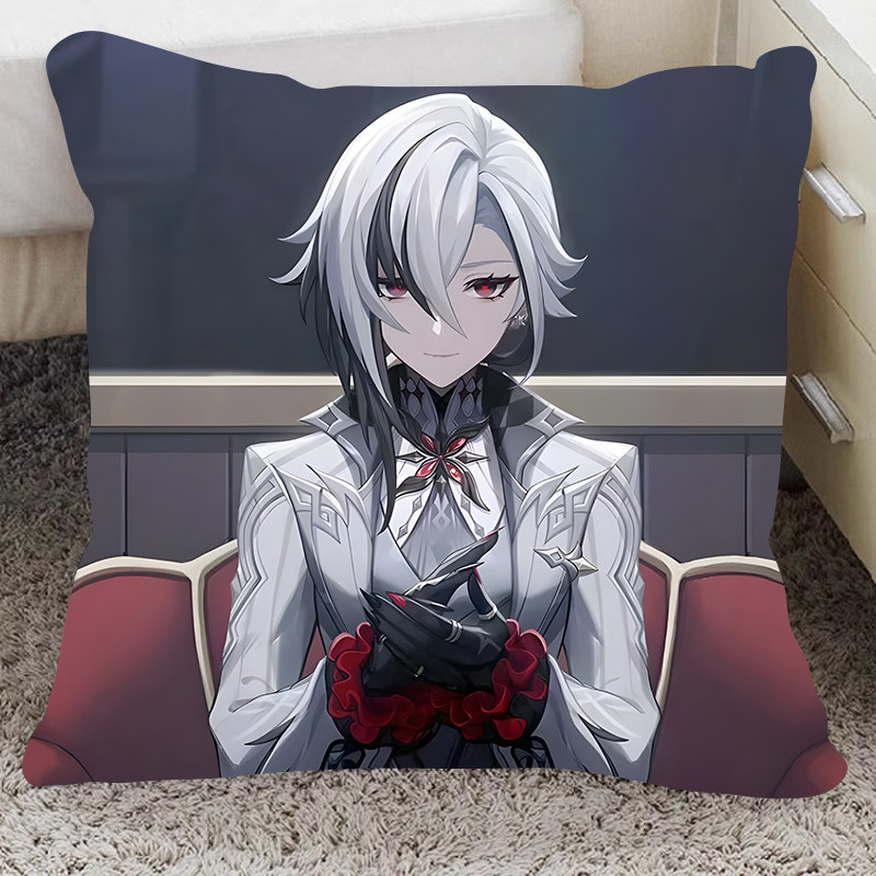 原神仆人阿蕾奇诺周边抱枕车载宿舍沙发靠垫靠枕送朋友生日礼物