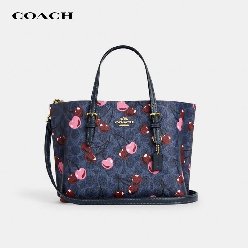 COACH/蔻驰Mollie樱桃印花托特包