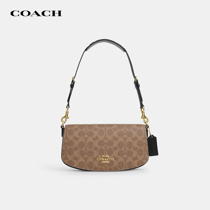 【国内现货】COACH/蔻驰Andrea老花腋下包经典潮流新款单肩手提包,箱包皮具/热销女包/男包,腋下包,淘宝优惠券,粉丝福利购,淘宝优惠卷
