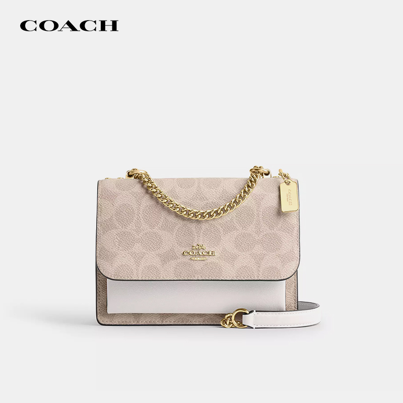 COACH女包奢侈品经典风琴链条包