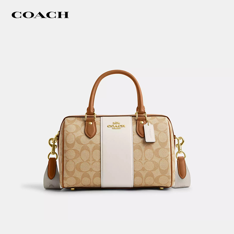 COACH/蔻驰Rowan波士顿拼色女包