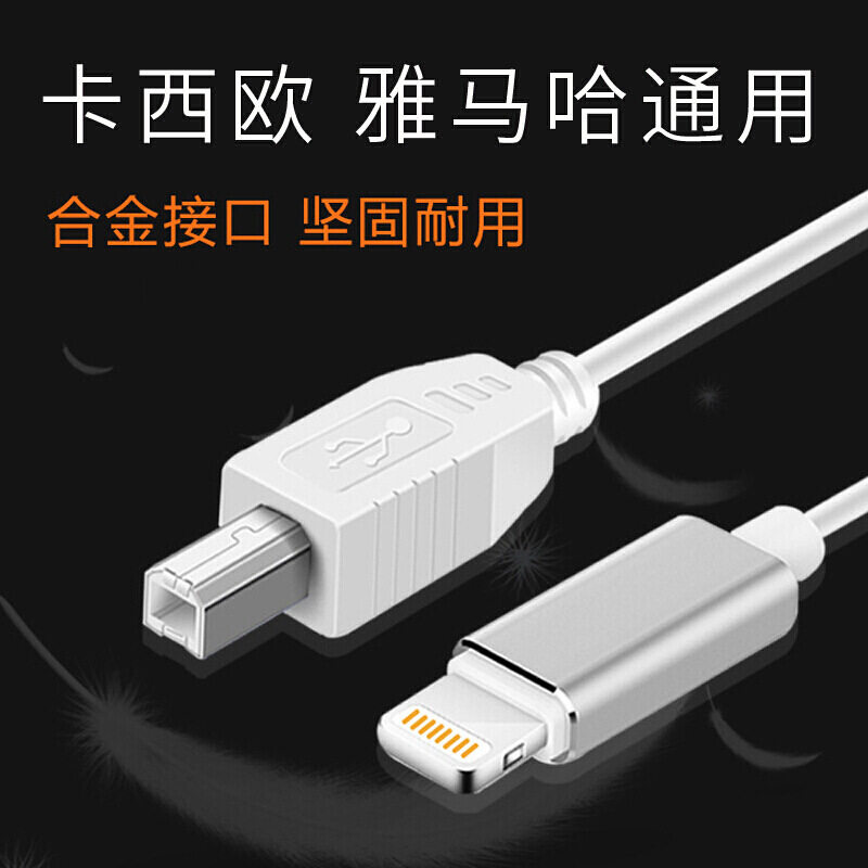 适用于电钢琴苹果OTG连接电子琴midi键盘电子鼓ipad平板USB转接线