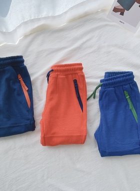 86-164英国单BD男女童春秋纯色纯棉毛圈运动长裤儿童中大童裤子