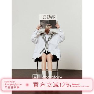 周里物/白色衬衫女2025新款宽松休闲百搭通勤高级感气质