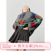 周里物 「miu系裙」四季 百搭单品灰色半身裙条纹学院风a字短裙