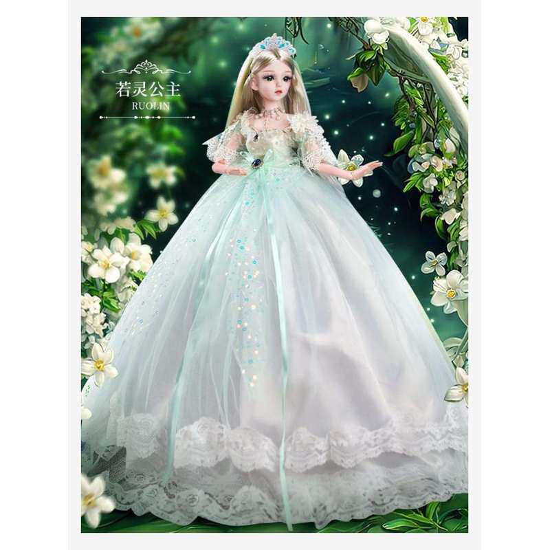 豪宅女童软胶宝宝安抚肯狄芭比娃娃小屋星座音乐水晶鞋8岁公主床