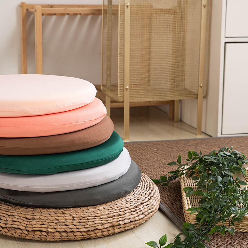 圆形针织坐垫记忆棉填充