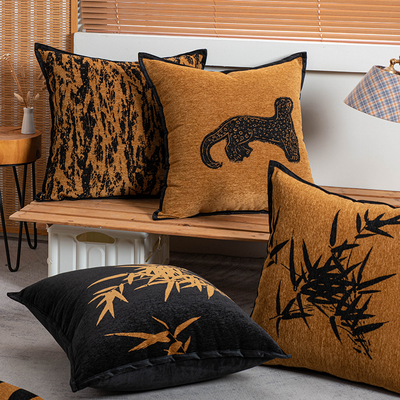 中古风抱枕靠垫客厅沙发轻奢高级感靠枕套抱枕套不含芯大靠背垫罩