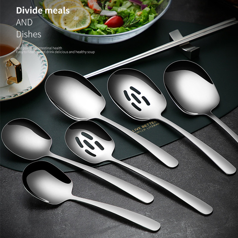 分餐勺子304不锈钢 自助餐厅分菜勺公勺家用加长柄大号勺酒店商用,餐饮具,西餐勺,淘宝优惠券,粉丝福利购,淘宝优惠卷