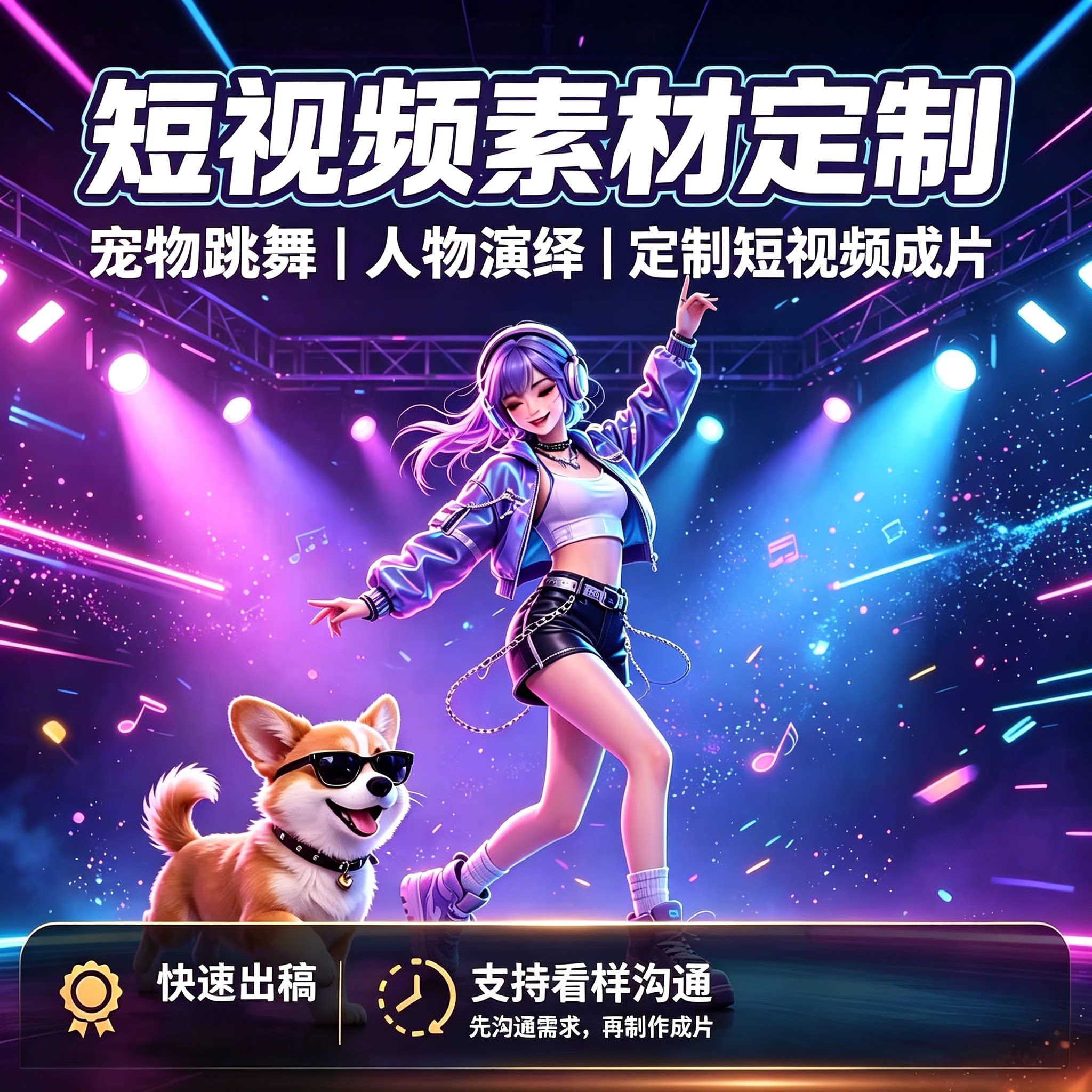 人物舞蹈视频定制多时长可选