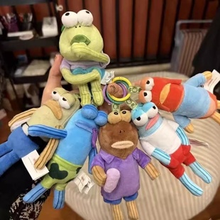 比奇堡盲盒呆呆鱼搞怪毛绒挂件萌小丑鱼海绵玩偶生日礼物周边