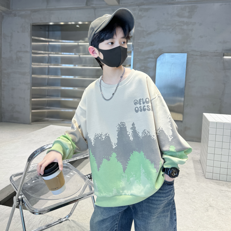 韩国男童卫衣春秋装上衣男孩衣服