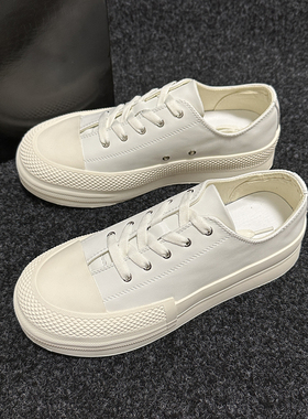 通勤款上班族小白鞋2025春夏新款休闲男鞋青年舒适软底贝壳头板鞋