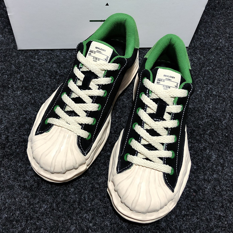 三原裕康情侣款贝壳头老爹鞋春季绿尾男女鞋欧美潮鞋溶解厚底板鞋,流行男鞋,老爹鞋,淘宝优惠券,粉丝福利购,淘宝优惠卷