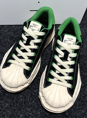 三原裕康情侣款贝壳头老爹鞋春季绿尾男女鞋欧美潮鞋溶解厚底板鞋