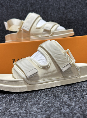 可穿可拖夏季新款时尚轻便厚底两用凉拖原创舒适软底魔术贴凉鞋男