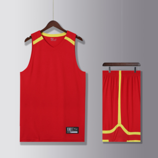 团购大红色篮球服套装冰丝速干球衣青少年队服白色比赛服学生定制