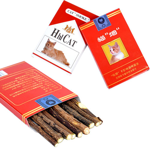 猫烟木天蓼磨牙棒零食啃咬棒