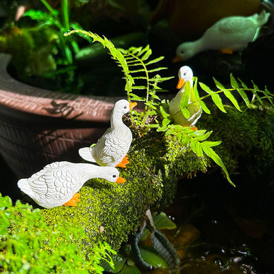 可爱小鸭子摆件鱼缸水池假山装饰