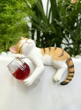 花盆鱼缸边缘挂件造景摆件治愈系