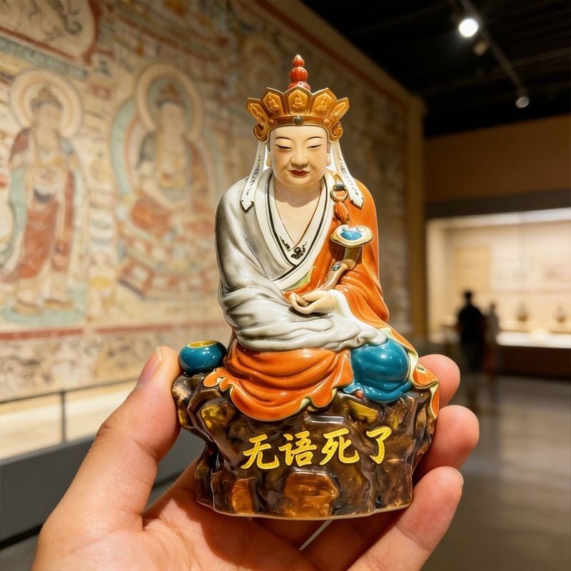 无语死了冰箱贴2026新款无语佛树脂磁吸贴片个性装饰品便利贴磁贴