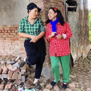 新款 怀旧村姑文革时期知青下乡表演服 搞笑小品拍抖音快手服装