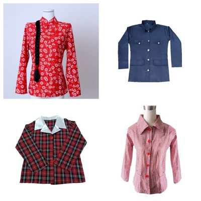 2023纯棉怀旧中山装大合唱运动会