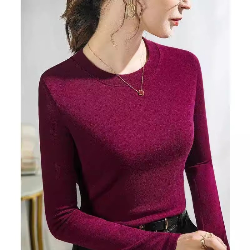 打底衫2025新款今年流行爆款早秋妈妈洋气上衣内搭可外穿长袖t恤
