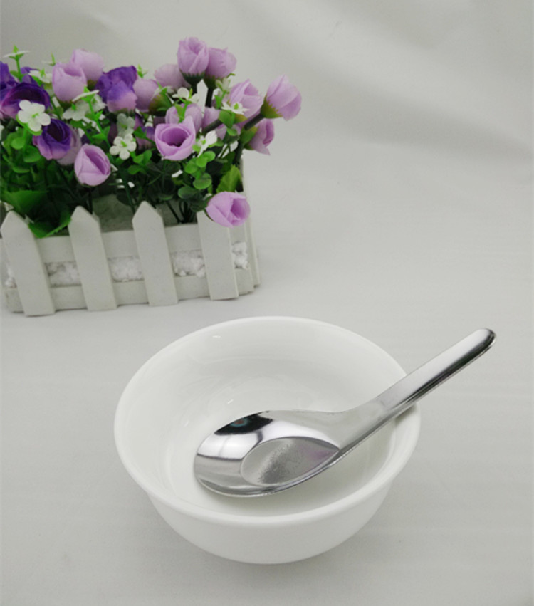 不锈钢平底汤更汤匙餐勺餐更幼儿园调更汤勺儿童大味勺调羹勺饭勺