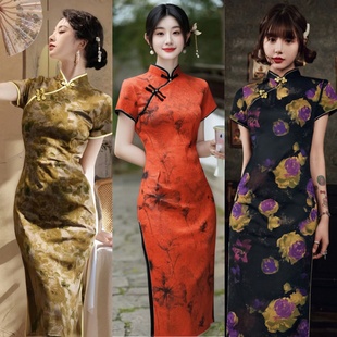 旗袍2025年新款气质高端少女连衣裙改良新中式绝美夏季日常
