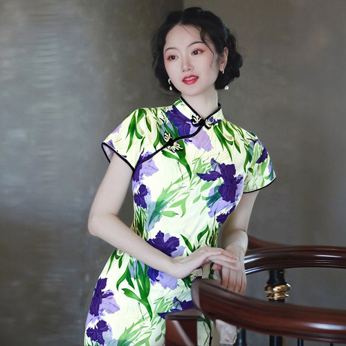 新中式国风改良素雅旗袍2025年夏季新款少女年轻款气质高端连衣裙