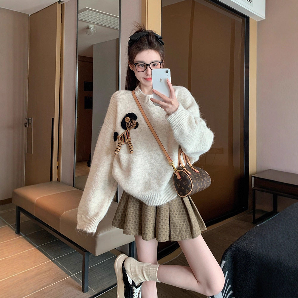 美拉德高领毛衣女打底衫25秋冬高级感修身洋气长袖内搭针织衫上衣